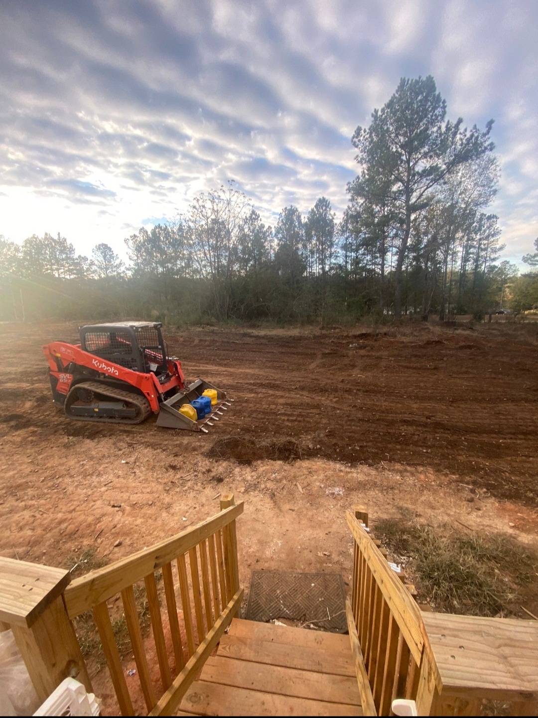 Shaping the soil for a new growing season.